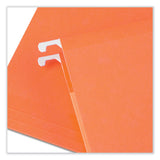 Universal® Deluxe Reinforced Recycled Hanging File Folders, Letter Size, 1/5-Cut Tabs, Assorted, 25/Box (UNV34112) Box of 25
