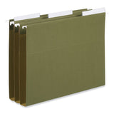 Universal® Hanging File Folder Plastic Index Tabs, 1/3-Cut, Clear, 3.7" Wide, 25/Pack (UNV43313) Pack of 25