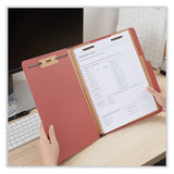 Universal® Six-Section Pressboard Classification Folders, 2" Expansion, 2 Dividers, 6 Fasteners, Letter Size, Red Exterior, 10/Box (UNV10270)