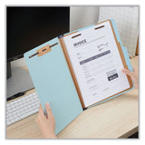 Universal® Six-Section Pressboard Classification Folders, 2.5" Expansion, 2 Dividers, 6 Fasteners, Letter Size, Light Blue, 20/Box (UNV10405) Each