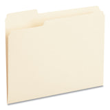 Universal® Top Tab File Folders, 1/3-Cut Tabs: Left Position, Letter Size, 0.75" Expansion, Manila, 100/Box (UNV12121) Box of 100