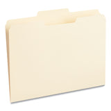 Universal® Top Tab File Folders, 1/3-Cut Tabs: Center Position, Letter Size, 0.75" Expansion, Manila, 100/Box (UNV12122) Box of 100