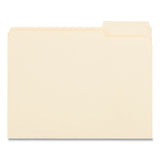 Universal® Top Tab File Folders, 1/3-Cut Tabs: Right Position, Letter Size, 0.75" Expansion, Manila, 100/Box (UNV12123)