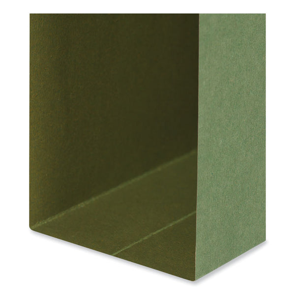 Universal® Box Bottom Hanging File Folders, 3" Capacity, Letter Size, 1/5-Cut Tabs, Standard Green, 25/Box (UNV14143)