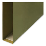 Universal® Box Bottom Hanging File Folders, 1" Capacity, Legal Size, 1/5-Cut Tabs, Standard Green, 25/Box (UNV14151) Box of 25