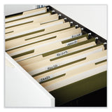 Universal® Box Bottom Hanging File Folders, 2" Capacity, Legal Size, 1/5-Cut Tabs, Standard Green, 25/Box (UNV14152)