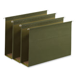 Universal® Box Bottom Hanging File Folders, 3" Capacity, Legal Size, 1/5-Cut Tabs, Standard Green, 25/Box (UNV14153) Box of 25
