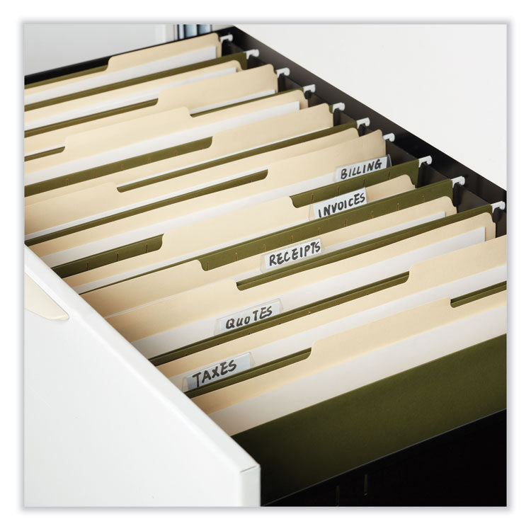 Universal® Box Bottom Hanging File Folders, 3" Capacity, Legal Size, 1/5-Cut Tabs, Standard Green, 25/Box (UNV14153) Box of 25