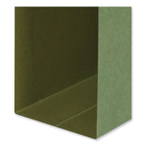 Universal® Box Bottom Hanging File Folders, 3" Capacity, Legal Size, 1/5-Cut Tabs, Standard Green, 25/Box (UNV14153) Box of 25