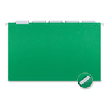 Universal® Deluxe Bright Color Hanging File Folders, Legal Size, 1/5-Cut Tabs, Bright Green, 25/Box (UNV14217) Box of 25