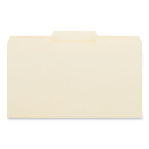 Universal® Top Tab File Folders, 1/3-Cut Tabs: Center Position, Legal Size, 0.75" Expansion, Manila, 100/Box (UNV15122)