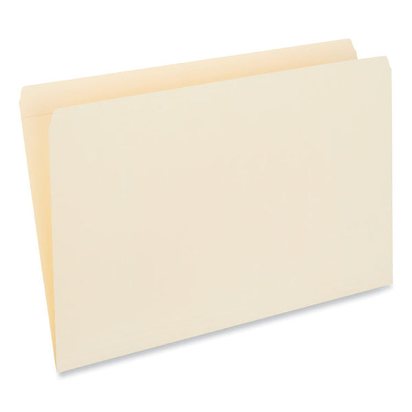 Universal® Double-Ply Top Tab Manila File Folders, Straight Tabs, Legal Size, 0.75" Expansion, Manila, 100/Box (UNV16120)