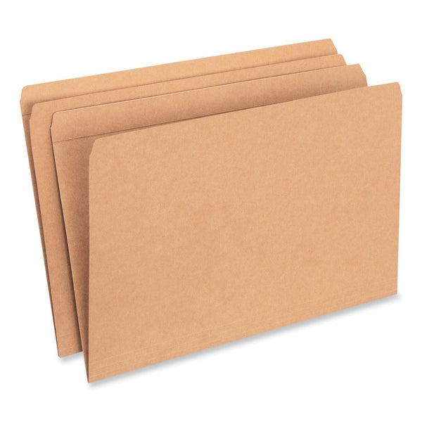 Universal® Reinforced Kraft Top Tab File Folders, Straight Tabs, Legal Size, 0.75" Expansion, Brown, 100/Box (UNV16140)