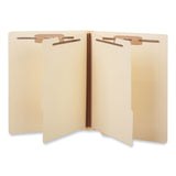 Universal® Six-Section Manila End Tab Classification Folders, 2" Expansion, 2 Dividers, 6 Fasteners, Letter Size, Manila, 10/Box (UNV16150) Box of 10