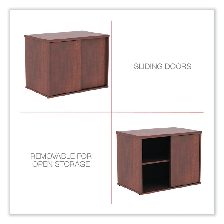 Alera® Alera Open Office Low Storage Cabinet Credenza, 29.5 x 19.13 x 22.78, Cherry (ALELS593020MC)