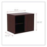 Alera® Alera Open Office Low Storage Cab Cred, 29.5w x 19.13d x 22.78h, Mahogany (ALELS593020MY)