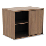 Alera® Alera Open Office Low Storage Cabinet Credenza, 29.5 x 19.13 x 22.78, Walnut (ALELS593020WA)