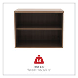 Alera® Alera Open Office Low Storage Cabinet Credenza, 29.5 x 19.13 x 22.78, Walnut (ALELS593020WA)