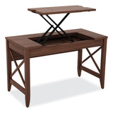 Alera® Sit-to-Stand Table Desk, 47.25" x 23.63" x 29.5" to 43.75", Modern Walnut (ALELD4824WA) Each