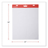 Universal® Self-Stick Easel Pad, Unruled, 25 x 30, White, 30 Sheets, 2/Carton (UNV35603) Pack of 2