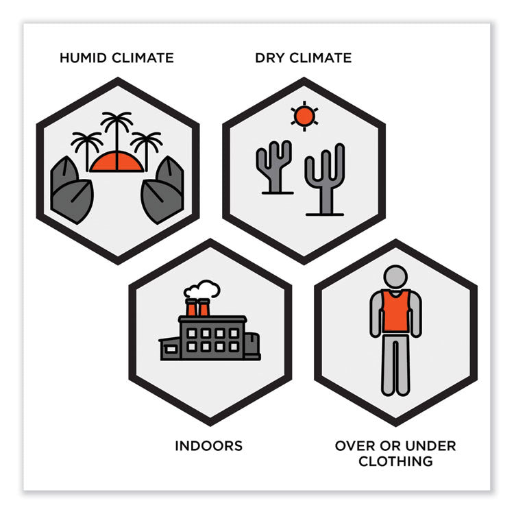 ergodyne® Chill-Its 6225 Premium FR Phase Change Cooling Vest, Modacrylic Cotton, Large/X-Large, Orange, Ships in 1-3 Business Days (EGO12206) Each