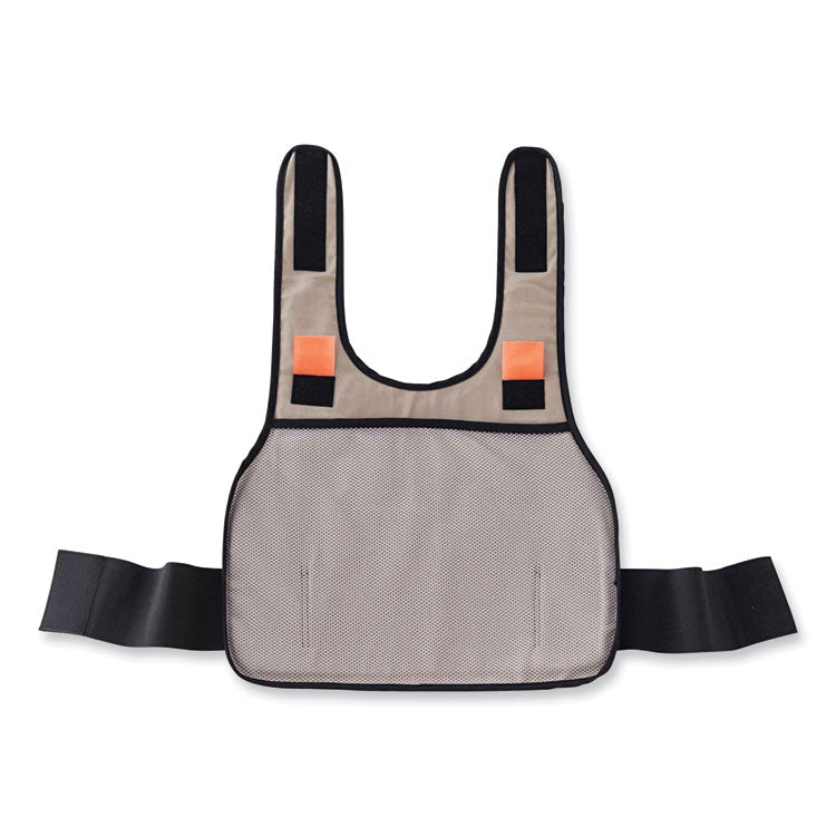 ergodyne® Chill-Its 6225 Premium FR Phase Change Cooling Vest, Modacrylic Cotton, Large/X-Large, Khaki, Ships in 1-3 Business Days (EGO12204) Each