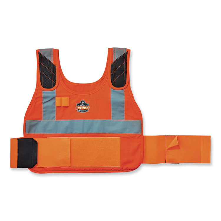 ergodyne® Chill-Its 6225 Premium FR Phase Change Cooling Vest, Modacrylic Cotton, Small/Medium, Orange, Ships in 1-3 Business Days (EGO12205) Each