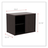 Alera® Alera Open Office Low Storage Cab Cred, 29.5w x 19.13d x 22.78h, Espresso (ALELS593020ES)