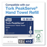 Tork® PeakServe Continuous Recessed Cabinet Hand Towel Adapter, 14.37 x 4.29 x 20.35, White (TRK552522) Each