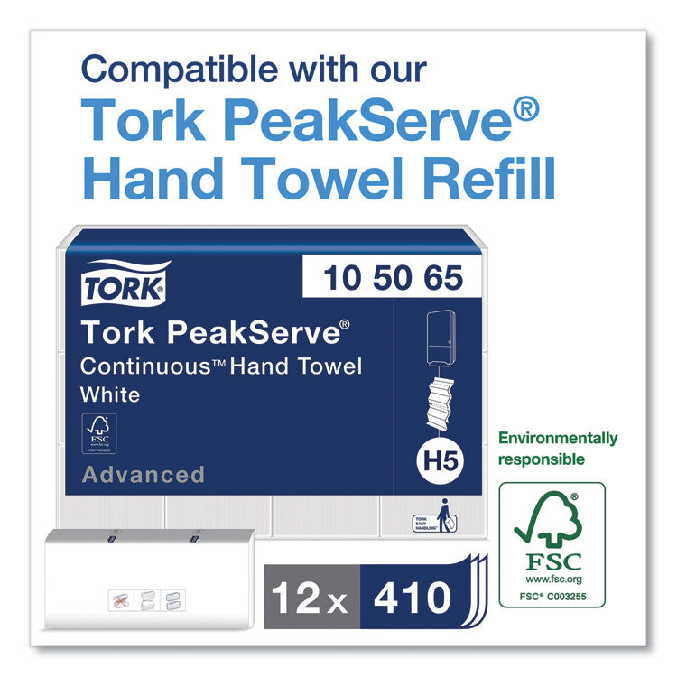Tork® PeakServe Continuous Recessed Cabinet Hand Towel Adapter, 14.37 x 4.29 x 20.35, White (TRK552522)