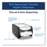 Tork® Xpressnap Counter Napkin Dispenser, 7.5 x 12.1 x 5.7, Black (TRK6432000) Each