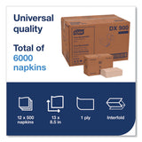 Tork® Xpressnap Interfold Dispenser Napkins, 1-Ply, Bag-Pack, 13 x 8.5", White, 6000/Carton (TRKDX900)