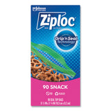 Ziploc® Seal Top Snack Bags, 10 oz, 6.5" x 3.25", Clear, 90 Bags/Box, 12 Boxes/Carton (SJN315892)