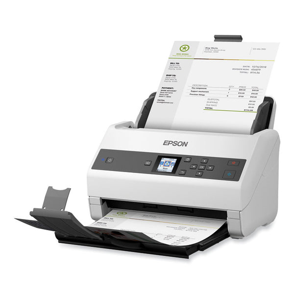 Epson® DS-870 Color Workgroup Document Scanner, 600 dpi Optical Resolution, 100-Sheet Duplex Auto Document Feeder (EPSB11B250201)