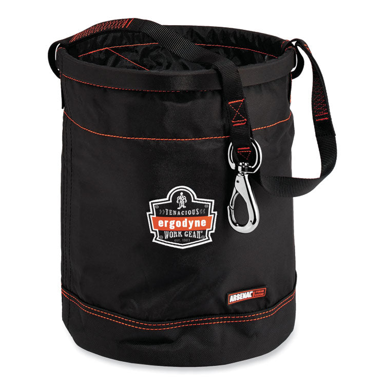 ergodyne® Arsenal 5970 Swiveling Hook Nylon Hoist Bucket, 100 lb, Blac ...