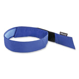ergodyne® Chill-Its 6705CT Cooling PVA Hook and Loop Bandana Headband, One Size Fits Most, Solid Blue, Ships in 1-3 Business Days (EGO12577) Each