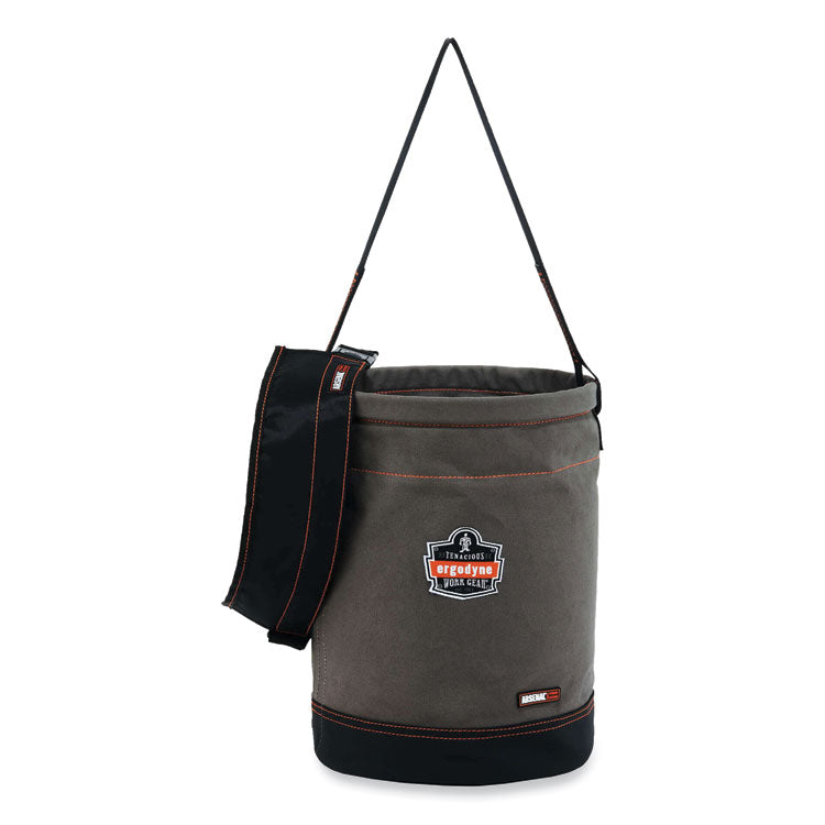 ergodyne® Arsenal 5930T Web Handle Canvas Hoist Bucket and Top, 150 lb, Gray, Ships in 1-3 Business Days (EGO14830) Each