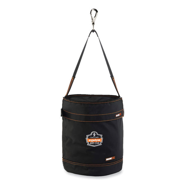 ergodyne® Arsenal 5970T Swiveling Hook Nylon Hoist Bucket + Top, 100 lb, Black, Ships in 1-3 Business Days (EGO14870) Each