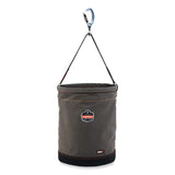 ergodyne® Arsenal 5945 Extra-Large Swiveling Carabiner Canvas Hoist Bucket, 150 lb, Gray, Ships in 1-3 Business Days (EGO14945) Each