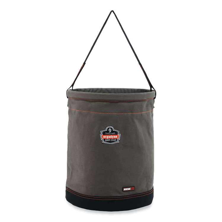 ergodyne® Arsenal 5935 Extra-Large Web Handle Canvas Hoist Bucket, 150 lb, Gray, Ships in 1-3 Business Days (EGO14935) Each