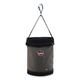 ergodyne® Arsenal 5945T Extra-Large Swiveling Carabiner Canvas Hoist Bucket and Top, 150 lb, Gray, Ships in 1-3 Business Days (EGO14845) Each