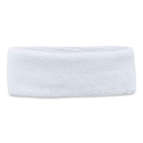 ergodyne® Chill-Its 6550 Head Terry Cloth Sweatband, Cotton Terry, One Size Fits Most, White, Ships in 1-3 Business Days (EGO12450) Each