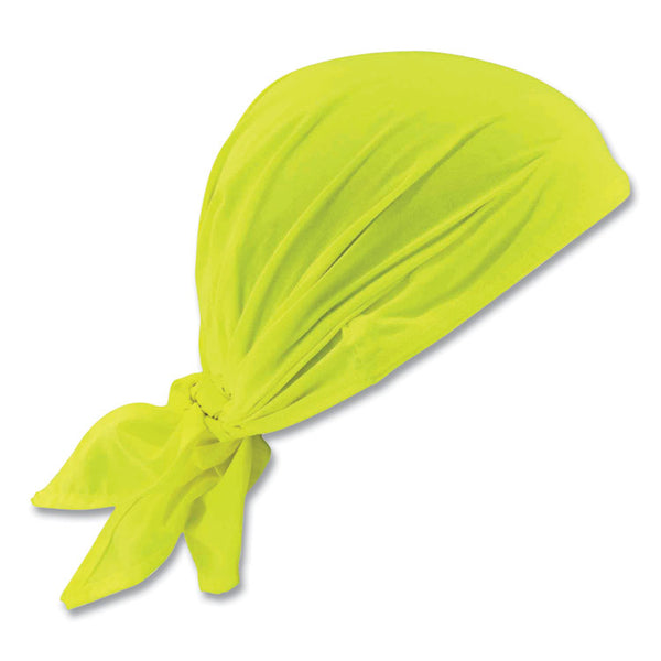 ergodyne® Chill-Its 6710CT Cooling PVA Tie Bandana Triangle Hat, One Size Fits Most, Lime, Ships in 1-3 Business Days (EGO12586) Each