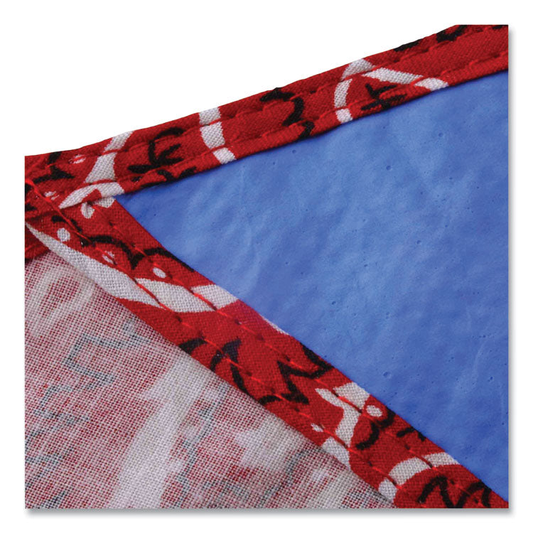 ergodyne® Chill-Its 6710CT Cooling PVA Tie Bandana Triangle Hat, One Size Fits Most, Red Western, Ships in 1-3 Business Days (EGO12583) Each