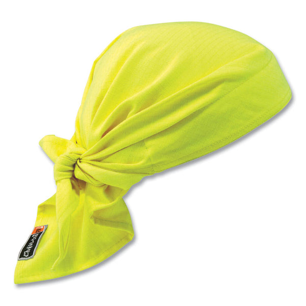 ergodyne® Chill-Its 6710FR Fire Resistant Cooling Tie Bandana Triangle Hat, One Size Fits Most, Lime, Ships in 1-3 Business Days (EGO12621) Each