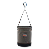 ergodyne® Arsenal 5940 Swiveling Carabiner Canvas Hoist Bucket, 150 lb, Gray, Ships in 1-3 Business Days (EGO14940) Each