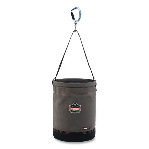 ergodyne® Arsenal 5940 Swiveling Carabiner Canvas Hoist Bucket, 150 lb, Gray, Ships in 1-3 Business Days (EGO14940) Each