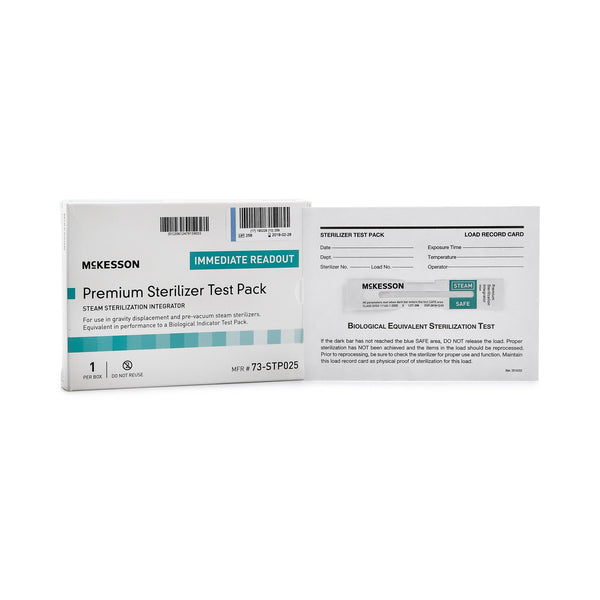 McKesson Sterilization Chemical Integrator Pack Steam (524538_CS) 25/CS