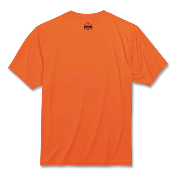 ergodyne® GloWear 8089 Non-Certified Hi-Vis T-Shirt, Polyester, 2X-Large, Orange, Ships in 1-3 Business Days (EGO21566) Each