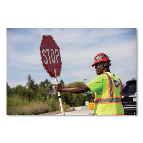 ergodyne® GloWear 8089 Non-Certified Hi-Vis T-Shirt, Polyester, 3X-Large, Lime, Ships in 1-3 Business Days (EGO21557) Each